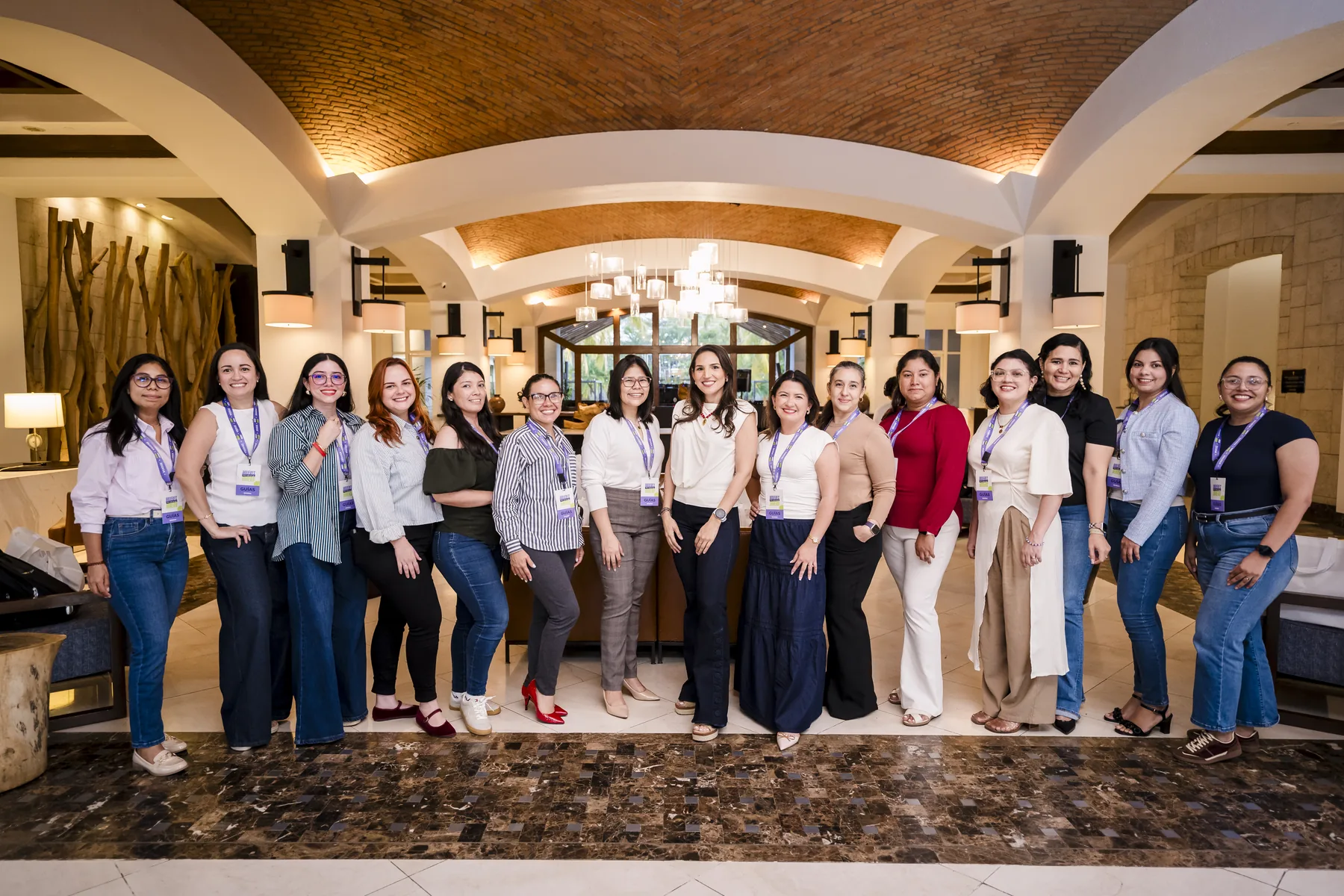 A group of guides gathered at the launch in Managua